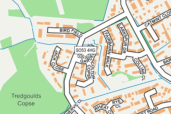 SO53 4HG map - OS OpenMap – Local (Ordnance Survey)