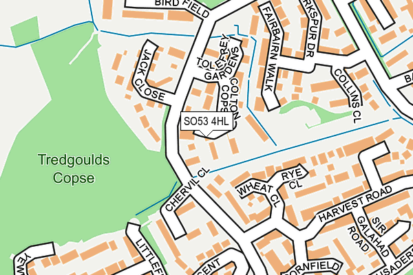 SO53 4HL map - OS OpenMap – Local (Ordnance Survey)