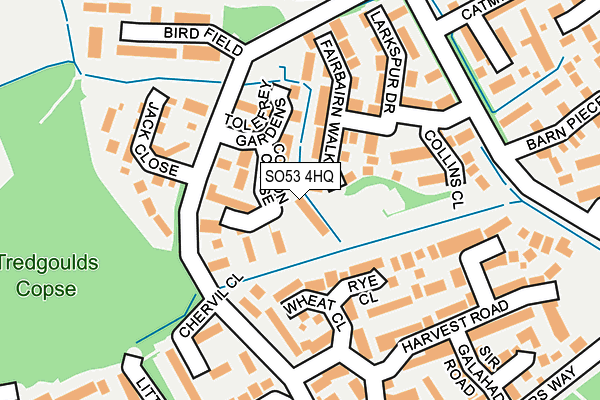SO53 4HQ map - OS OpenMap – Local (Ordnance Survey)