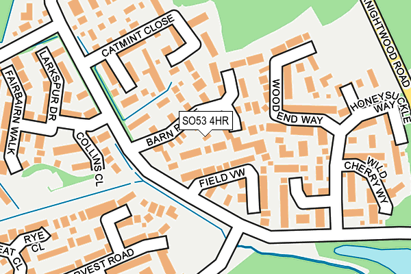 SO53 4HR map - OS OpenMap – Local (Ordnance Survey)