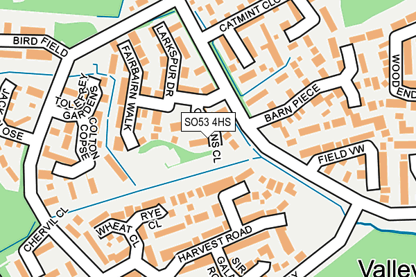 SO53 4HS map - OS OpenMap – Local (Ordnance Survey)