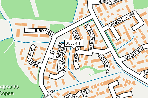 SO53 4HT map - OS OpenMap – Local (Ordnance Survey)