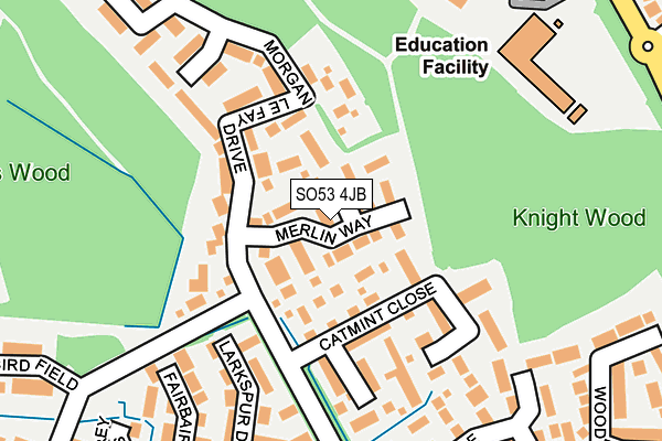 SO53 4JB map - OS OpenMap – Local (Ordnance Survey)