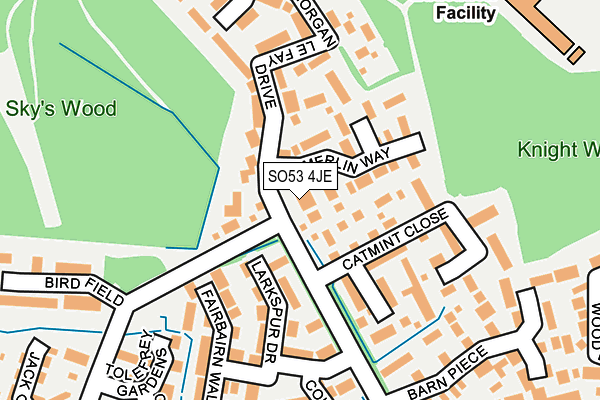 SO53 4JE map - OS OpenMap – Local (Ordnance Survey)