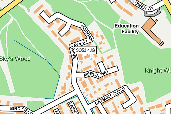 SO53 4JG map - OS OpenMap – Local (Ordnance Survey)