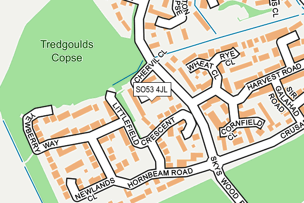 SO53 4JL map - OS OpenMap – Local (Ordnance Survey)