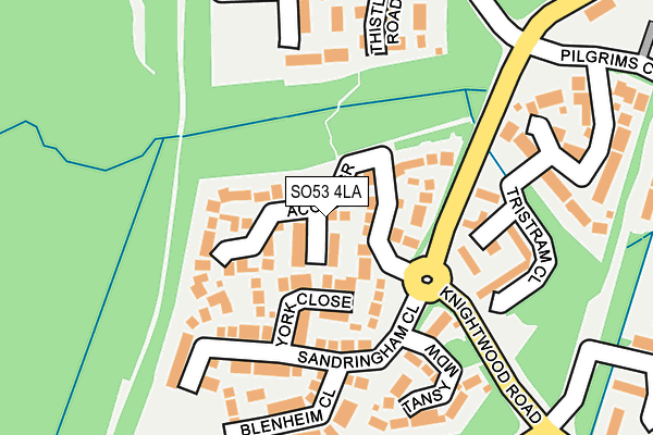 SO53 4LA map - OS OpenMap – Local (Ordnance Survey)