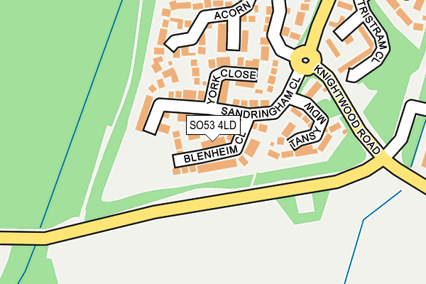 SO53 4LD map - OS OpenMap – Local (Ordnance Survey)