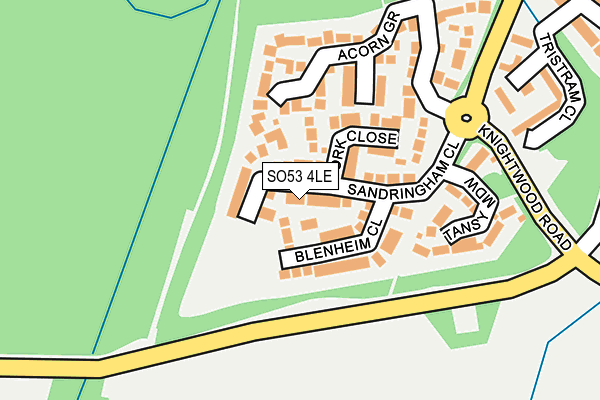 SO53 4LE map - OS OpenMap – Local (Ordnance Survey)