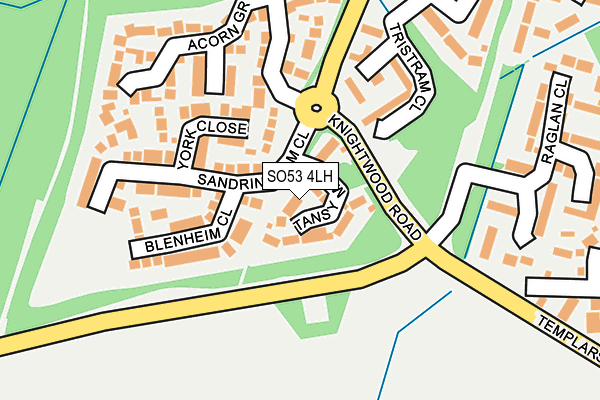 SO53 4LH map - OS OpenMap – Local (Ordnance Survey)