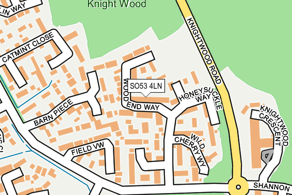 SO53 4LN map - OS OpenMap – Local (Ordnance Survey)