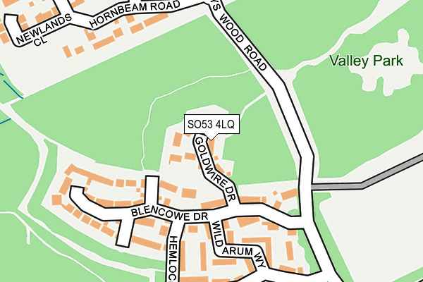 SO53 4LQ map - OS OpenMap – Local (Ordnance Survey)