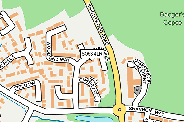 SO53 4LR map - OS OpenMap – Local (Ordnance Survey)
