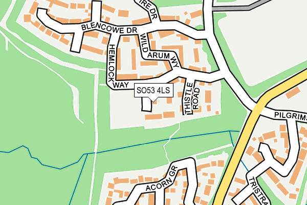 SO53 4LS map - OS OpenMap – Local (Ordnance Survey)