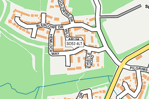 SO53 4LT map - OS OpenMap – Local (Ordnance Survey)