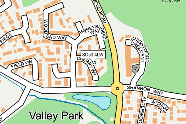 SO53 4LW map - OS OpenMap – Local (Ordnance Survey)