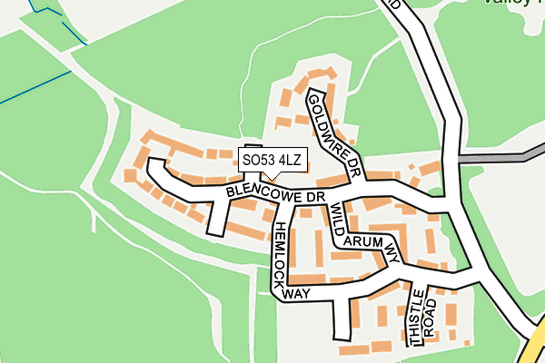 SO53 4LZ map - OS OpenMap – Local (Ordnance Survey)
