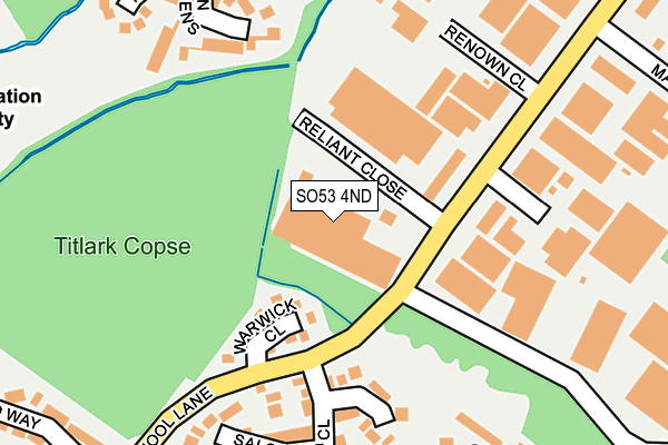 SO53 4ND map - OS OpenMap – Local (Ordnance Survey)