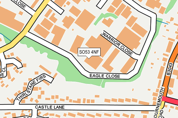 SO53 4NF map - OS OpenMap – Local (Ordnance Survey)