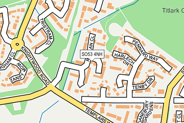 SO53 4NH map - OS OpenMap – Local (Ordnance Survey)