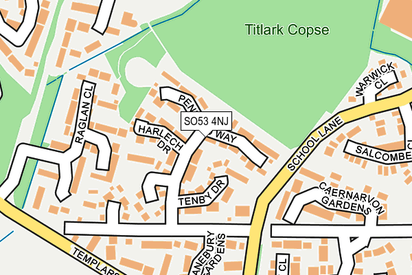 SO53 4NJ map - OS OpenMap – Local (Ordnance Survey)