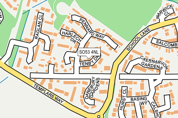 SO53 4NL map - OS OpenMap – Local (Ordnance Survey)