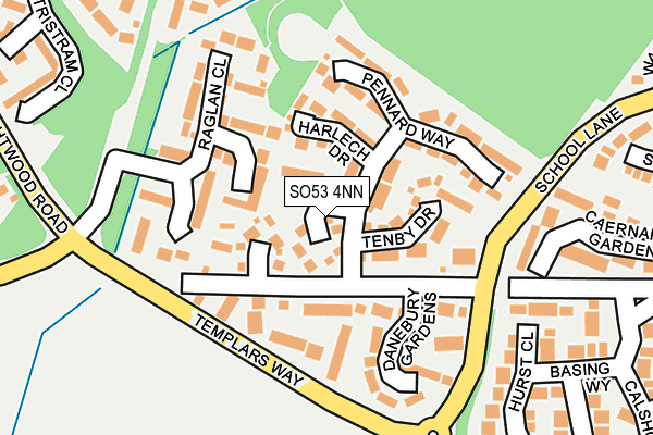 SO53 4NN map - OS OpenMap – Local (Ordnance Survey)