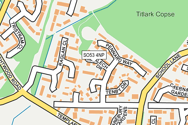 SO53 4NP map - OS OpenMap – Local (Ordnance Survey)