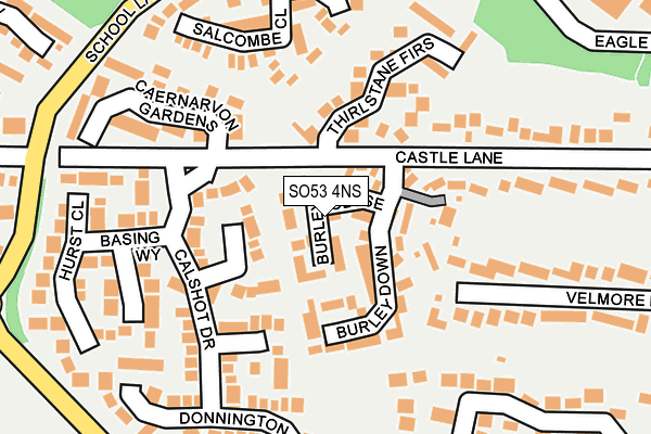 SO53 4NS map - OS OpenMap – Local (Ordnance Survey)