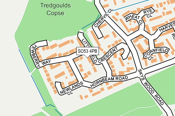 SO53 4PB map - OS OpenMap – Local (Ordnance Survey)