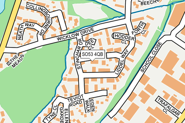 SO53 4QB map - OS OpenMap – Local (Ordnance Survey)