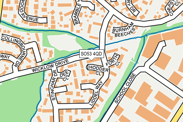 SO53 4QD map - OS OpenMap – Local (Ordnance Survey)