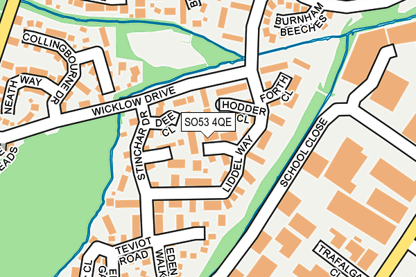 SO53 4QE map - OS OpenMap – Local (Ordnance Survey)