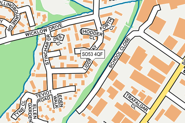 SO53 4QF map - OS OpenMap – Local (Ordnance Survey)