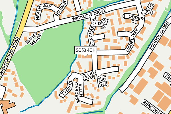 SO53 4QH map - OS OpenMap – Local (Ordnance Survey)