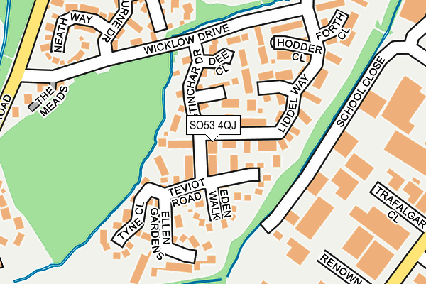 SO53 4QJ map - OS OpenMap – Local (Ordnance Survey)