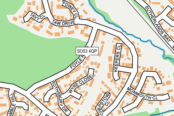 SO53 4QP map - OS OpenMap – Local (Ordnance Survey)