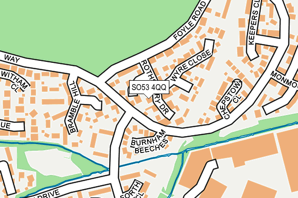 SO53 4QQ map - OS OpenMap – Local (Ordnance Survey)