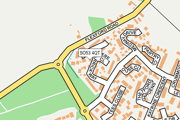 SO53 4QT map - OS OpenMap – Local (Ordnance Survey)