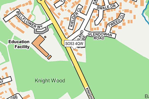 SO53 4QW map - OS OpenMap – Local (Ordnance Survey)