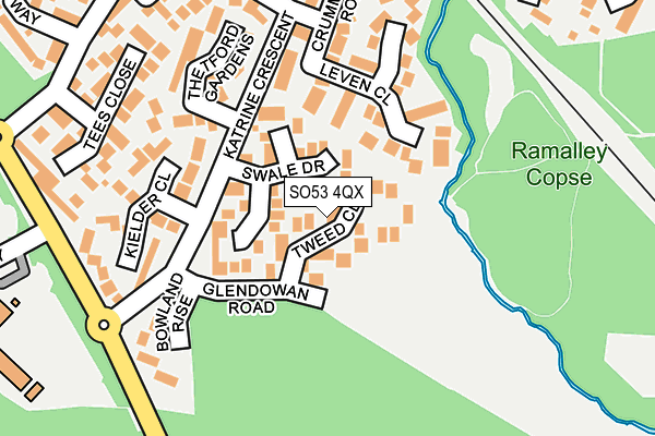 SO53 4QX map - OS OpenMap – Local (Ordnance Survey)