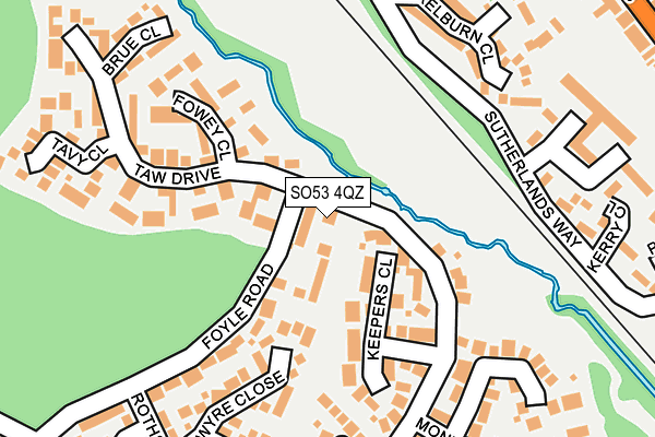 SO53 4QZ map - OS OpenMap – Local (Ordnance Survey)