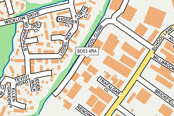 Map of VINCENT-BRADLEY HOMES LTD at local scale