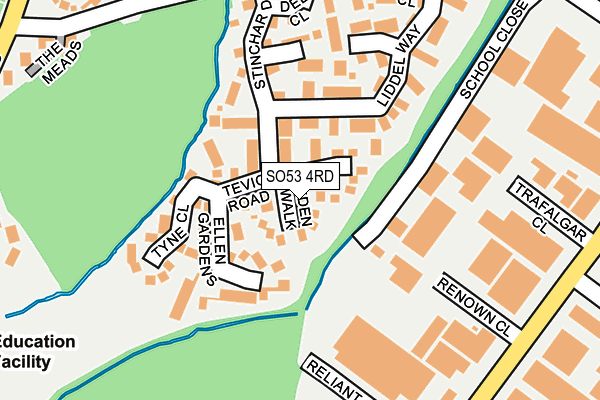 SO53 4RD map - OS OpenMap – Local (Ordnance Survey)