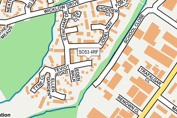 SO53 4RF map - OS OpenMap – Local (Ordnance Survey)