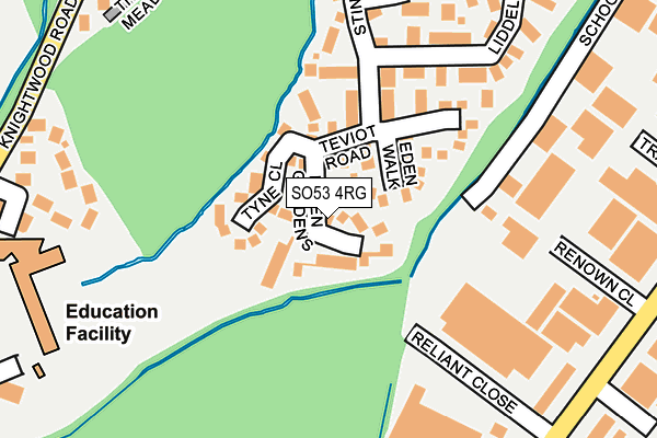 SO53 4RG map - OS OpenMap – Local (Ordnance Survey)