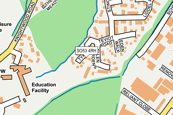 SO53 4RH map - OS OpenMap – Local (Ordnance Survey)