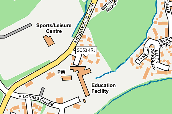 SO53 4RJ map - OS OpenMap – Local (Ordnance Survey)