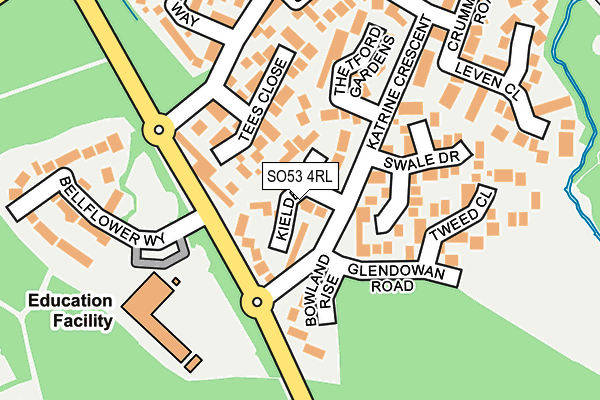 SO53 4RL map - OS OpenMap – Local (Ordnance Survey)