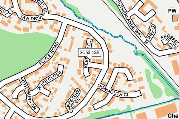 SO53 4SB map - OS OpenMap – Local (Ordnance Survey)